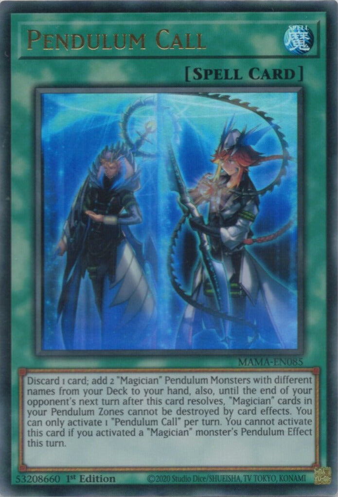ペンデュラム・コール/Pendulum Call【MAMA-EN085】【ウルトラレア】