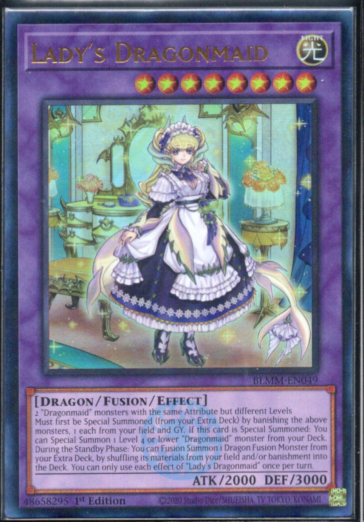 ドラゴンメイド・ラティス/Lady's Dragonmaid【BLMM-EN049】【ウルトラレア】