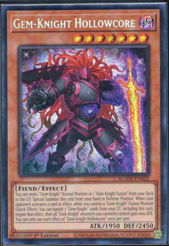 ジェムナイト・ヴォイドルーツ/Gem-Knight Hollowcore【BLMM-EN022】【シークレット】