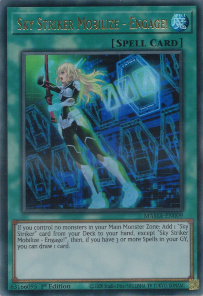 閃刀起動-エンゲージ/Sky Striker Mobilize - Engage!【MAMA-EN009】【ウルトラレア】