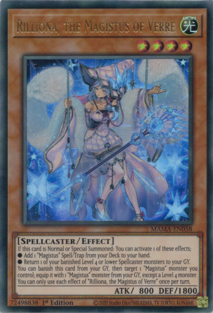 結晶の大賢者サンドリヨン/Rilliona, the Magistus of Verre【MAMA-EN058】【ウルトラレア】