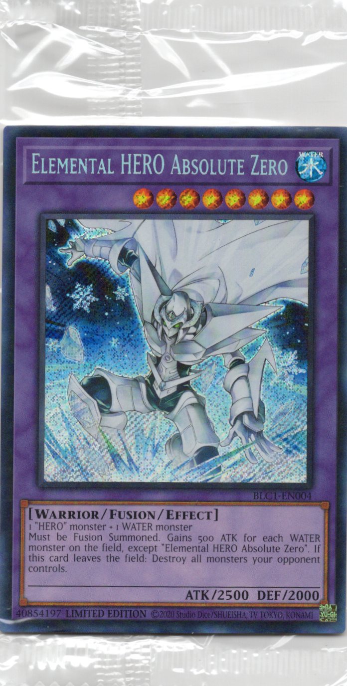 E・HERO アブソルートZero/Elemental HERO Absolute Zero【BLC1-EN004】【シークレット】【未開封】