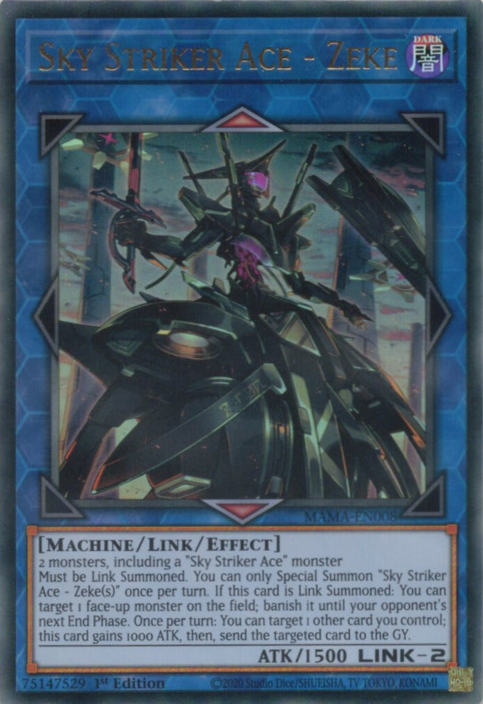閃刀姫-ジーク/Sky Striker Ace - Zeke【MAMA-EN008】【ウルトラレア】