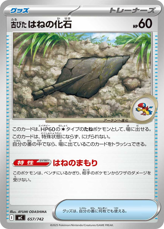 古びたはねの化石【MC】657/742