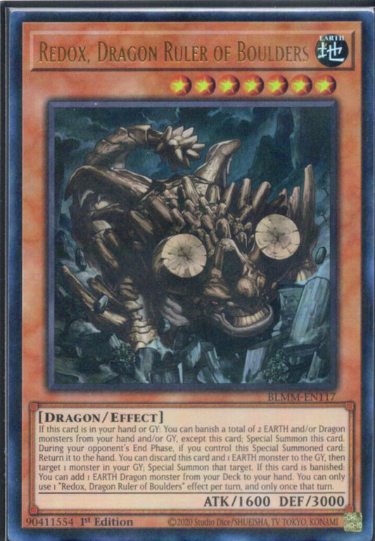 巌征竜－レドックス/Redox, Dragon Ruler of Boulders【BLMM-EN117】【ウルトラレア】