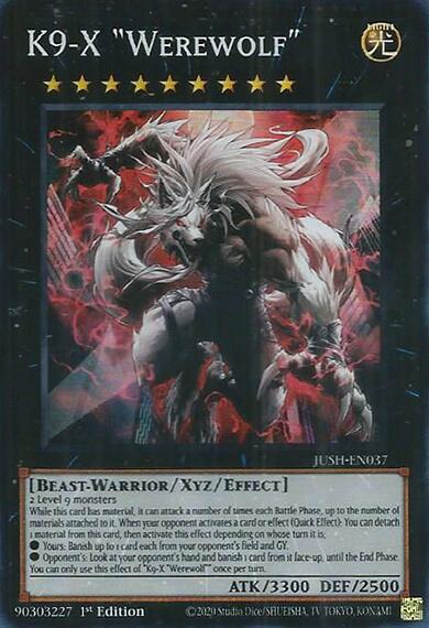 K9-X "Werewolf" K９－EX “Werewolf”【JUSH-EN037】【スーパーレア】