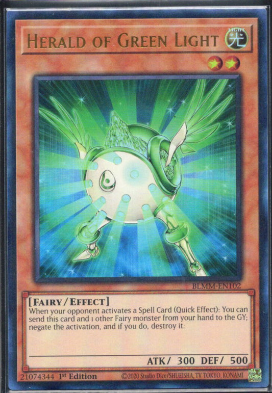 緑光の宣告者/Herald of Green Light【BLMM-EN102】【ウルトラレア】