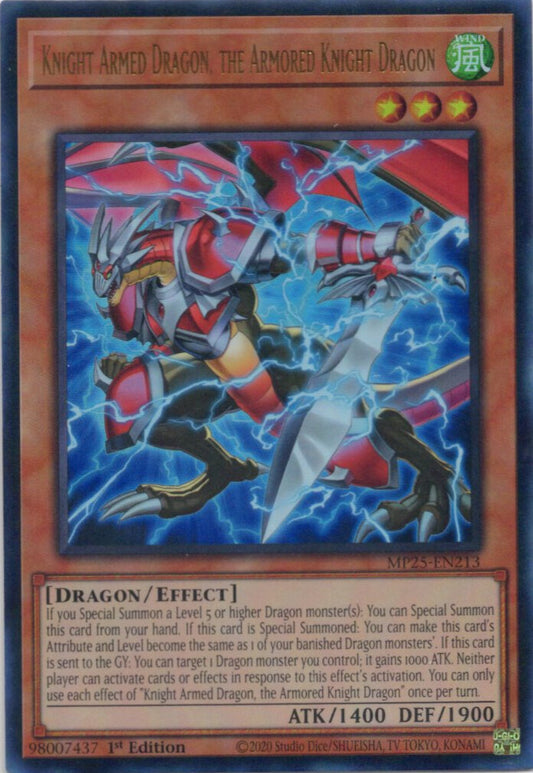 鎧騎士竜－ナイト・アームド・ドラゴン－/Knight Armed Dragon, the Armored Knight Dragon【MP25-EN213】【ウルトラレア】