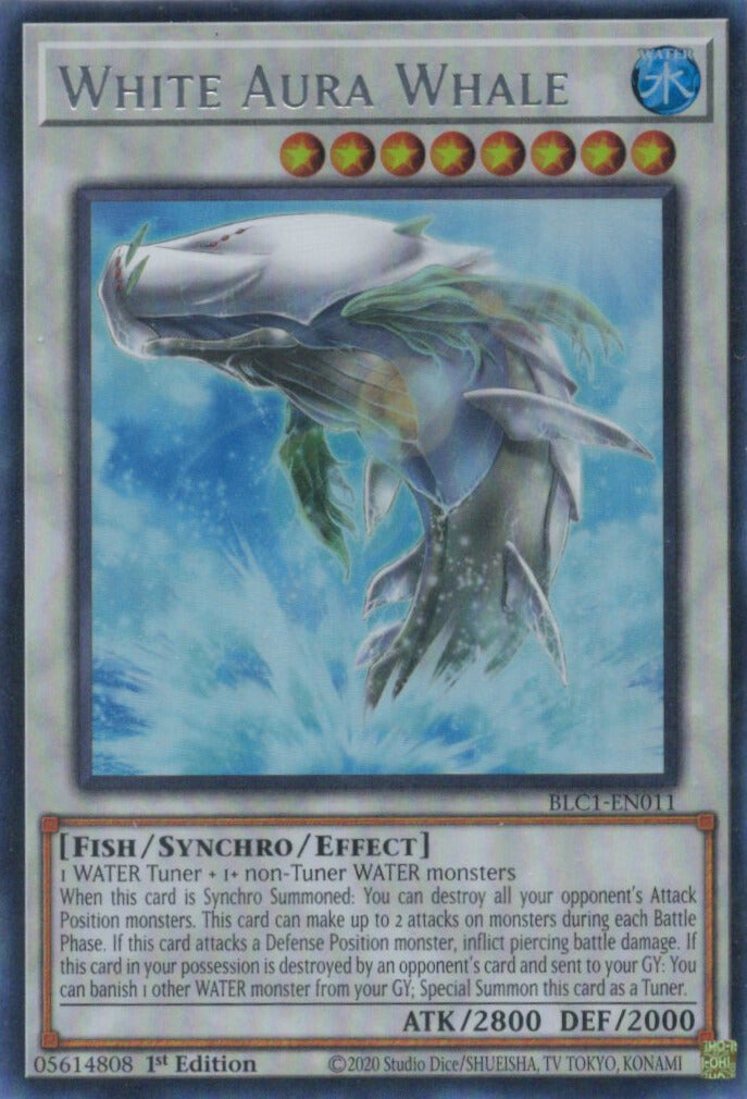 白闘気白鯨/White Aura Whale【BLC1-EN011】【ウルトラレア】