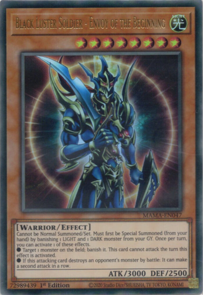 カオス・ソルジャー －開闢の使者－/Black Luster Soldier - Envoy of the Beginning【MAMA-EN047】【ウルトラレア】