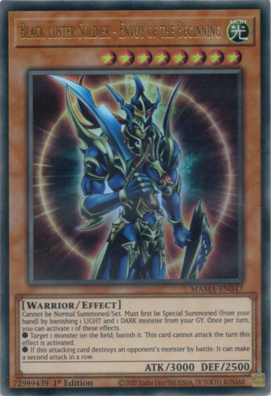 カオス・ソルジャー －開闢の使者－/Black Luster Soldier - Envoy of the Beginning【MAMA-EN047】【ウルトラレア】