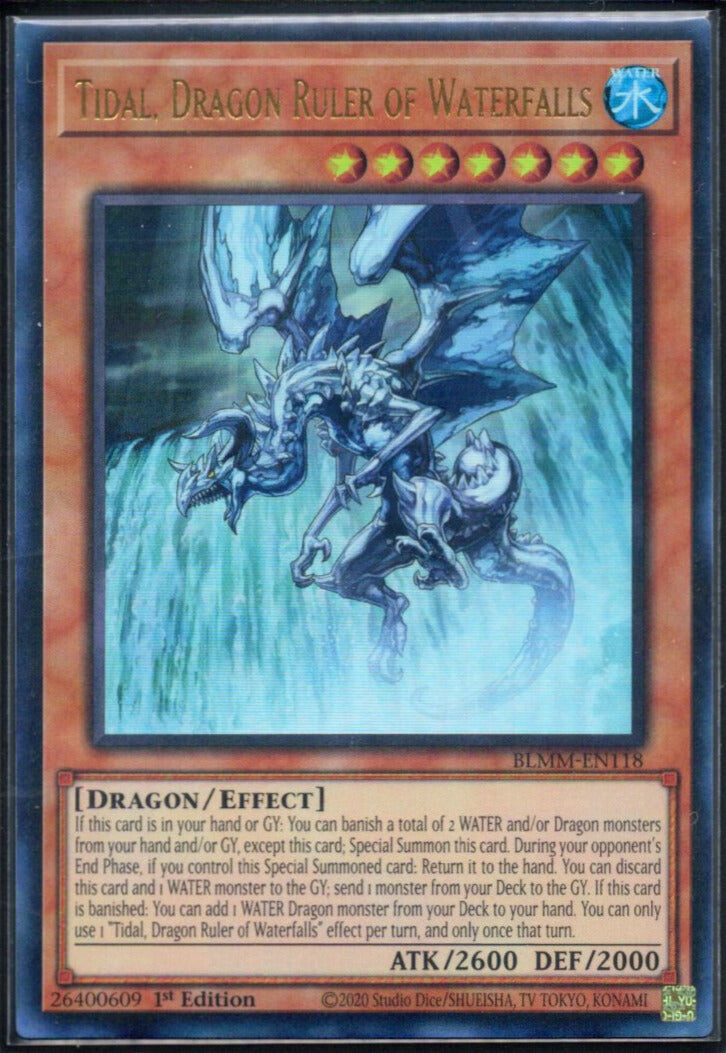 瀑征竜－タイダル/Tidal, Dragon Ruler of Waterfalls【BLMM-EN118】【ウルトラレア】