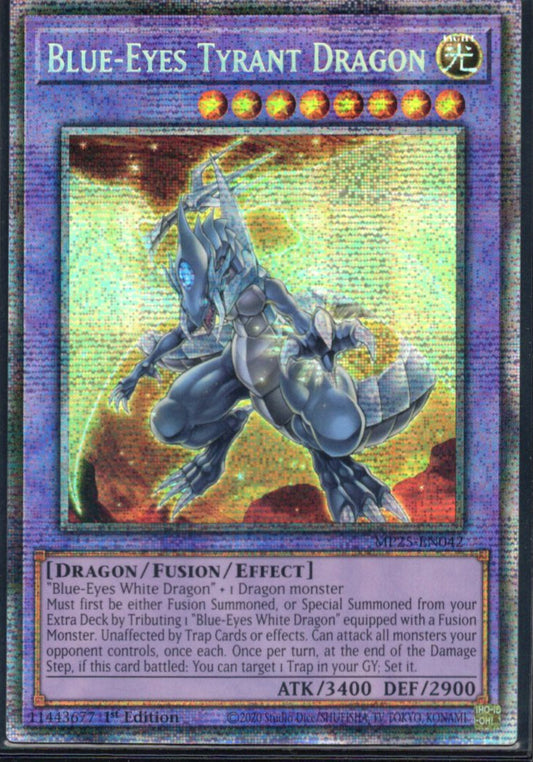 ブルーアイズ・タイラント・ドラゴン/Blue-Eyes Tyrant Dragon【MP25-EN042】【スターライトレア】
