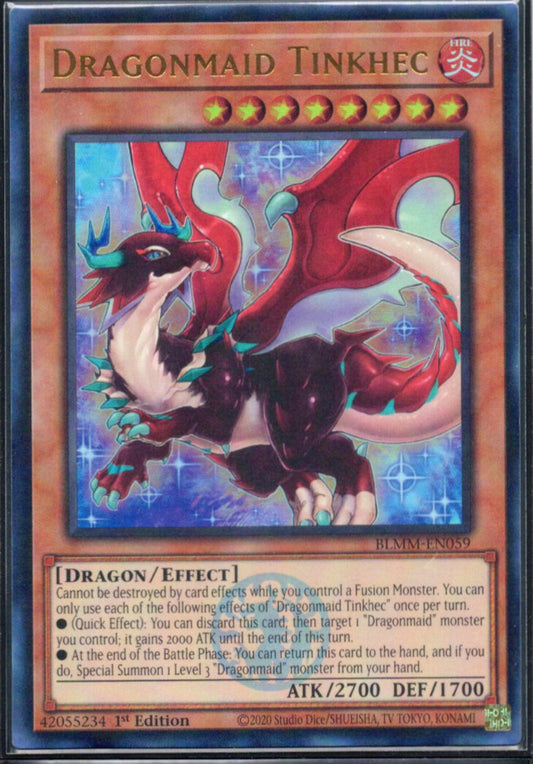 ドラゴンメイド・フランメ/Dragonmaid Tinkhec【BLMM-EN059】【ウルトラレア】