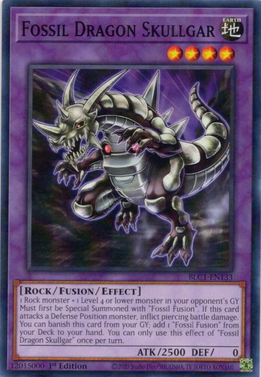 新生代化石竜 スカルガー/Fossil Dragon Skullgar【BLC1-EN133】