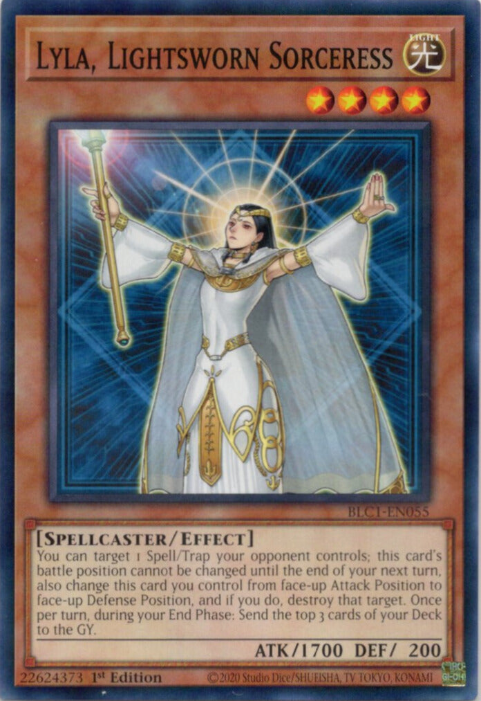 ライトロード・マジシャン ライラ/Lyla, Lightsworn Sorceress【BLC1-EN055】